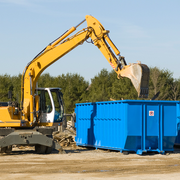 are there any restrictions on where a residential dumpster can be placed in Albion